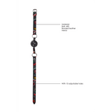 Ballknebel Ouch atmungsaktiv mit Tattoo-Riemen 63 x Ø 4,3 cm – Ansicht 6