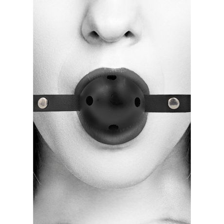 Ballknebel atmungsaktiv Schwarz 65 x Ø 4,5 cm