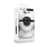 Ballknebel Ouch atmungsaktiv aus Verbundleder Schwarz 65 x Ø 4,5 cm – Ansicht 2