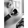 Ball Gag Ouch Black-White Solid Black 13 x Ø 2.3 cm