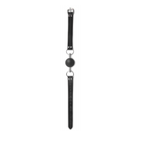 Ballknebel Ouch Black-White massiv Schwarz 13 x Ø 2,3 cm – Ansicht 5