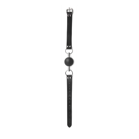 Ballknebel Ouch Black-White massiv Schwarz 13 x Ø 2,3 cm – Ansicht 5