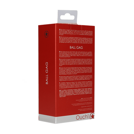 Ballknebel Rot 65 x Ø 4,5 cm – Ansicht 3