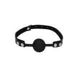 Ballknebel Ouch aus Silikon massiv Schwarz 62 x Ø 4,2 cm – Ansicht 4