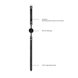 Ballknebel Ouch aus Silikon massiv Schwarz 62 x Ø 4,2 cm – Ansicht 7