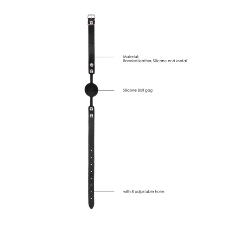 Ballknebel Silikon Schwarz 62 x Ø 4,2 cm – Ansicht 7