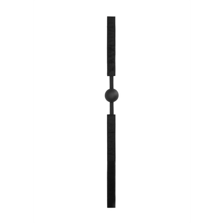 Ballknebel Silikon verstellbar Schwarz 62,5 cm – Ansicht 5