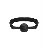 Ballknebel Ouch aus Silikon mit Klettverschluss Schwarz 62,5 cm – Ansicht 4