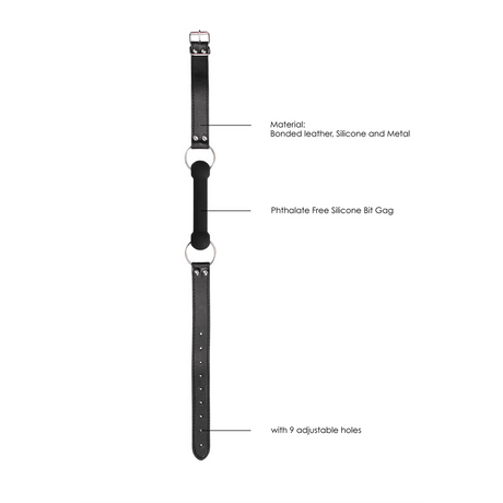 Beißknebel Ouch aus Silikon Schwarz 12,5 x Ø 2 cm – Ansicht 7