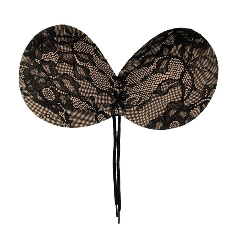 Bestickter Klebe-BH mit Zierschlitzen Cup D – Ansicht 4