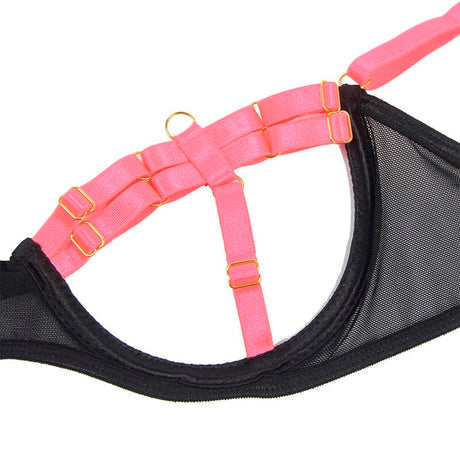 BH-Set BH-Set mit Halskette und Beindetails Rosa S/M