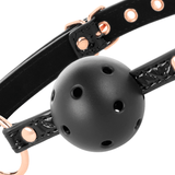 Black Edition Ballknebel mit veganem Leder – Ansicht 6