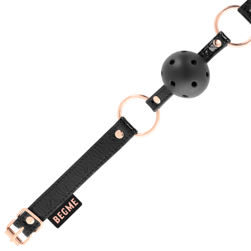 Black Edition Ballknebel mit veganem Leder – Ansicht 3