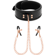 Black Edition Halsband mit Nippelklemmen