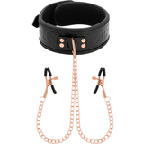 Black Edition Halsband mit Nippelklemmen