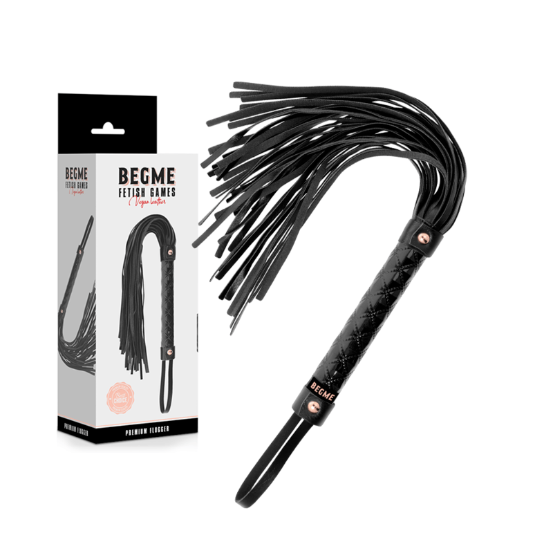 Black Edition Veganer Leder-Flogger – Ansicht 2