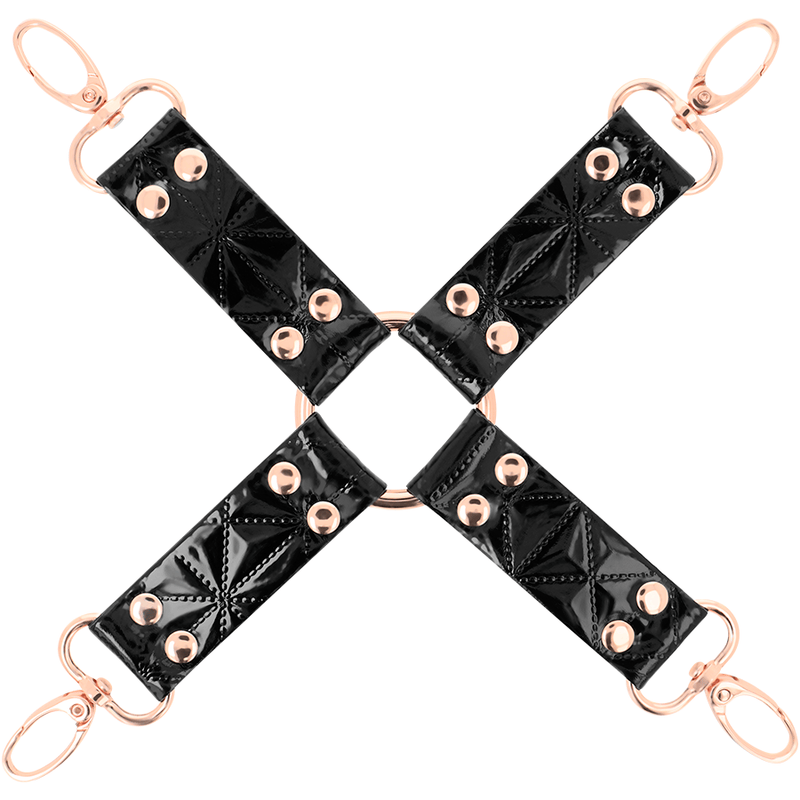 Black Edition Veganes Leder-Hogtie