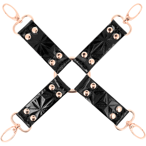 Black Edition Veganes Leder-Hogtie