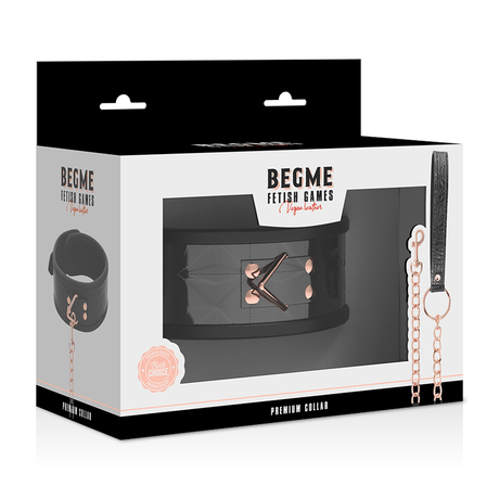 Black Edition Veganes Lederhalsband