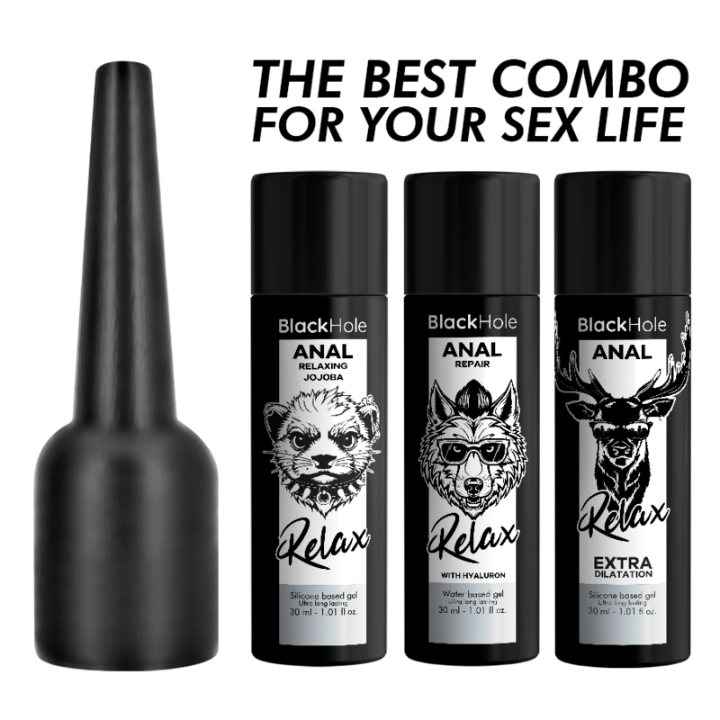 Silikon-Gleitgel Black Hole Analgleitmittel-Applikator S 30 ml.6