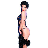 Body Bodysuit mit Schrittfreien Blau S/M