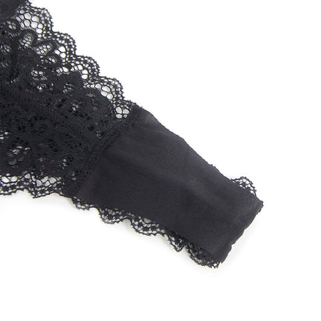 Body Schwarzer Leder-Body mit Reißverschluss L/XL
