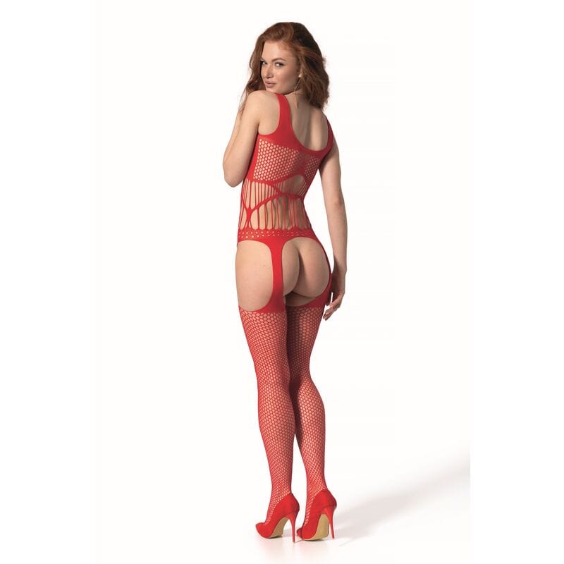 Bodystocking Rot Einheitsgröße Modell 6 – Ansicht 2