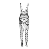 Bodystocking Weiß Einheitsgröße – Ansicht 3