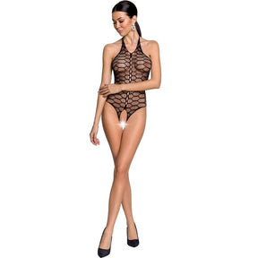 Bodystocking Woman Bs087 Schwarzer Bodystocking Eine