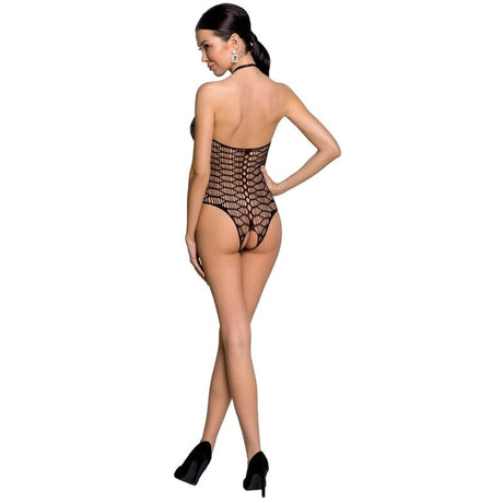 Bodystocking Woman Bs087 Schwarzer Bodystocking Eine