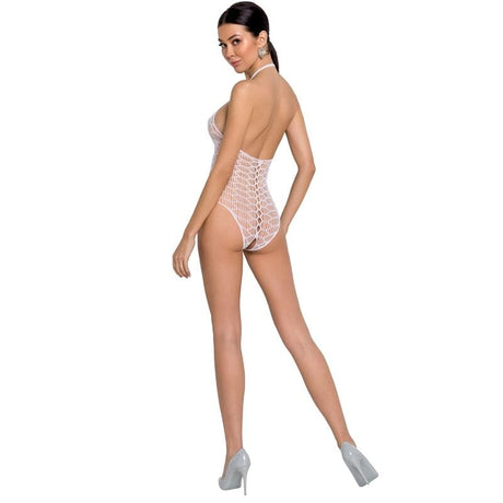 Bodystocking Woman Bs087 Weisser Bodystocking Eine