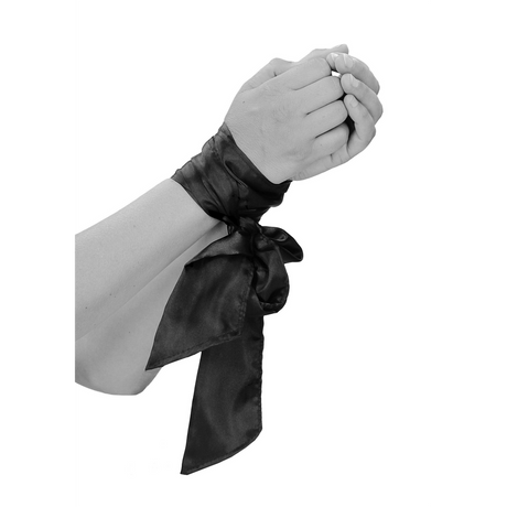 Bondage-Band Ouch aus Seide Schwarz 167 cm – Ansicht 6