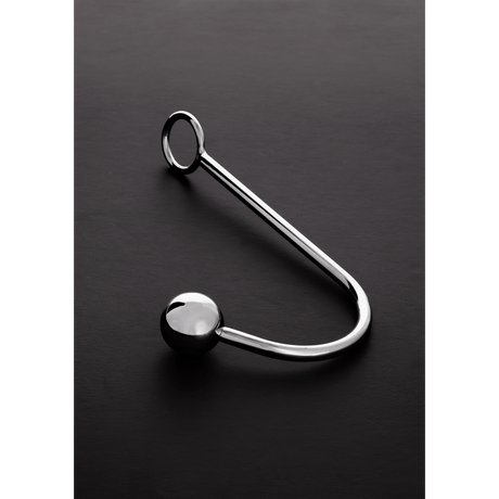 Bondage-Haken aus Edelstahl mit Kugel Silber 26,6 cm – Ansicht 3