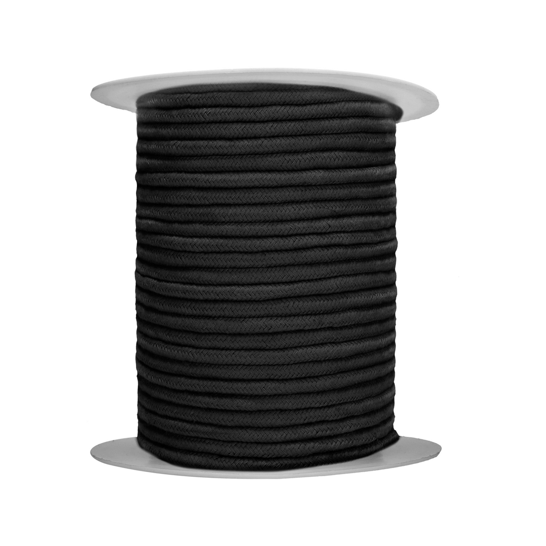 Bondage-Seil Ouch auf der Rolle Schwarz 100 m