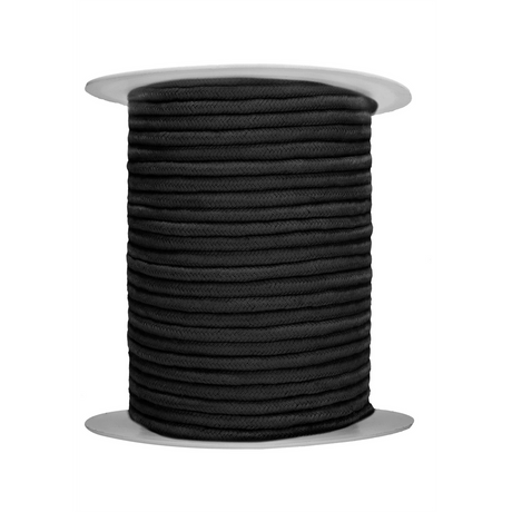 Bondage-Seil Ouch auf der Rolle Schwarz 100 m