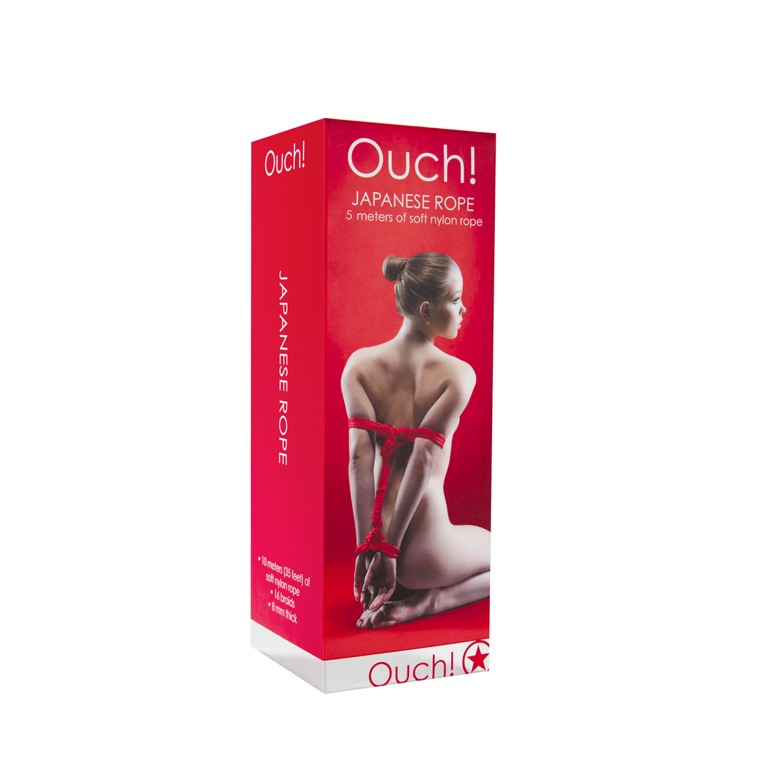 Bondage-Seil Ouch japanisch aus Nylon Rot 5 m – Ansicht 2