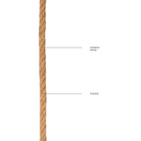 Bondage-Seil Ouch Shibari aus Hanf Braun 5 m – Ansicht 4