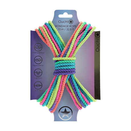 Bondage-Seil Ouch aus Polyester in sechs Farben 10 m – Ansicht 5