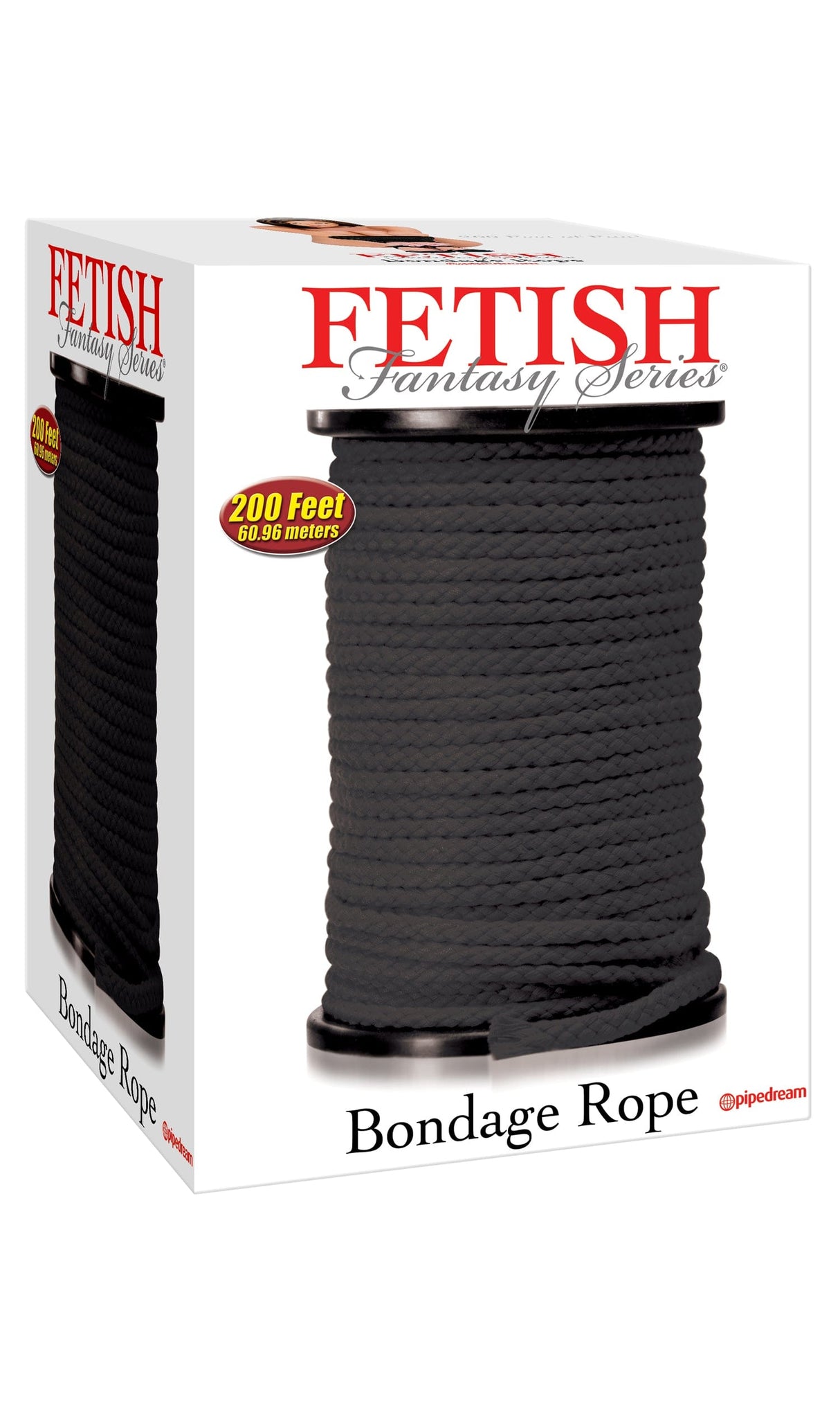 Bondage Seil schwarz 60 Meter