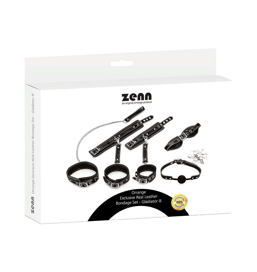 Bondage-Set 10-teilig Büffelleder
