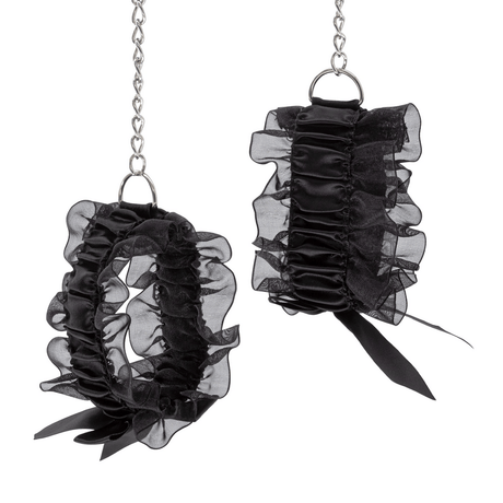 Bondage-Set Lace Me Up mit Spitze Schwarz 11,5 cm – Ansicht 5