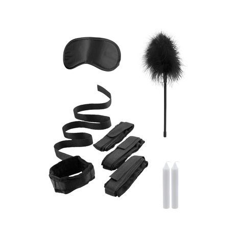 Bondage-Set Ouch für das Bett mit Augenmaske Schwarz – Ansicht 4