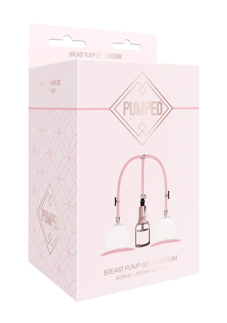 Brustsauger-Set Pumped Medium mit Handpumpe und zwei Glocken – Ansicht 2