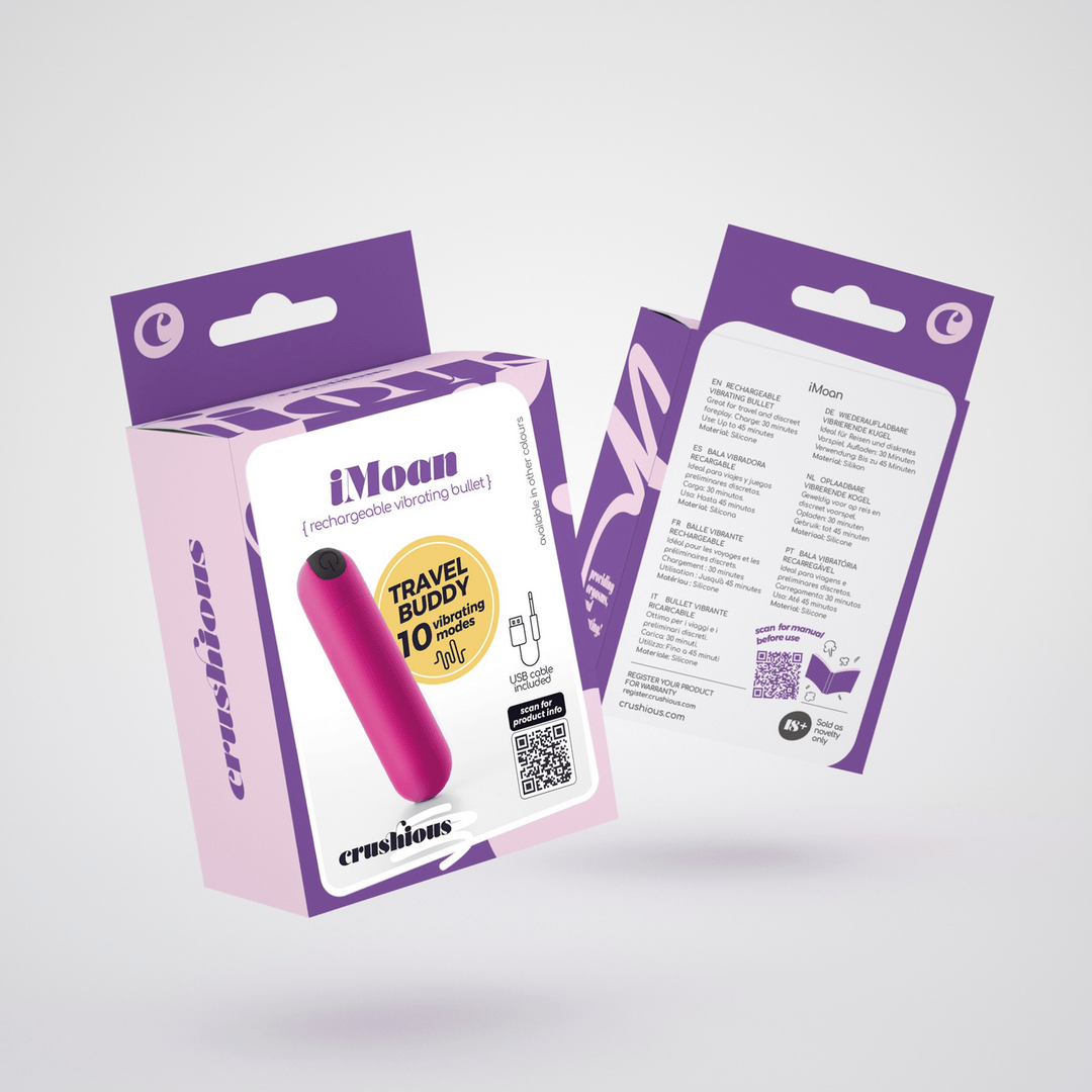 Bullet-Vibrator iMoan mit Akku Pink 7,6 cm – Ansicht 2
