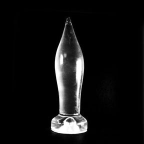 Buttplug lange Kerze transparent 15 x 4 cm