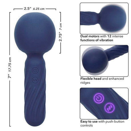 Calexotics - Charisma Seduction Massager 12 Funktionen 17,75 cm x 6,25 cm Lila
