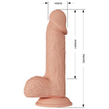 Catoblepas Realistischer Vibrator Natur 20,6 x 4,4 cm – Ansicht 6