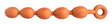 Chapira-Kugeln L 46 x 5.8 cm Orange