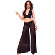 Dessous-Set Schwarzes Top- und Hosenset S