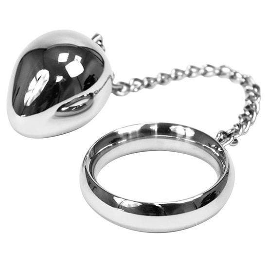 Cockring mit Kette und Metallkugel (Nr. 3) – Ansicht 2